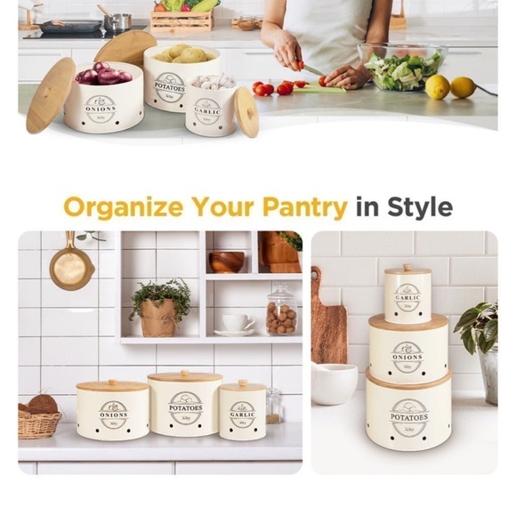 FINAL PRICE Kito Kitchen Canisters Organization and Storage Bins with Lids - Picture 7 of 8